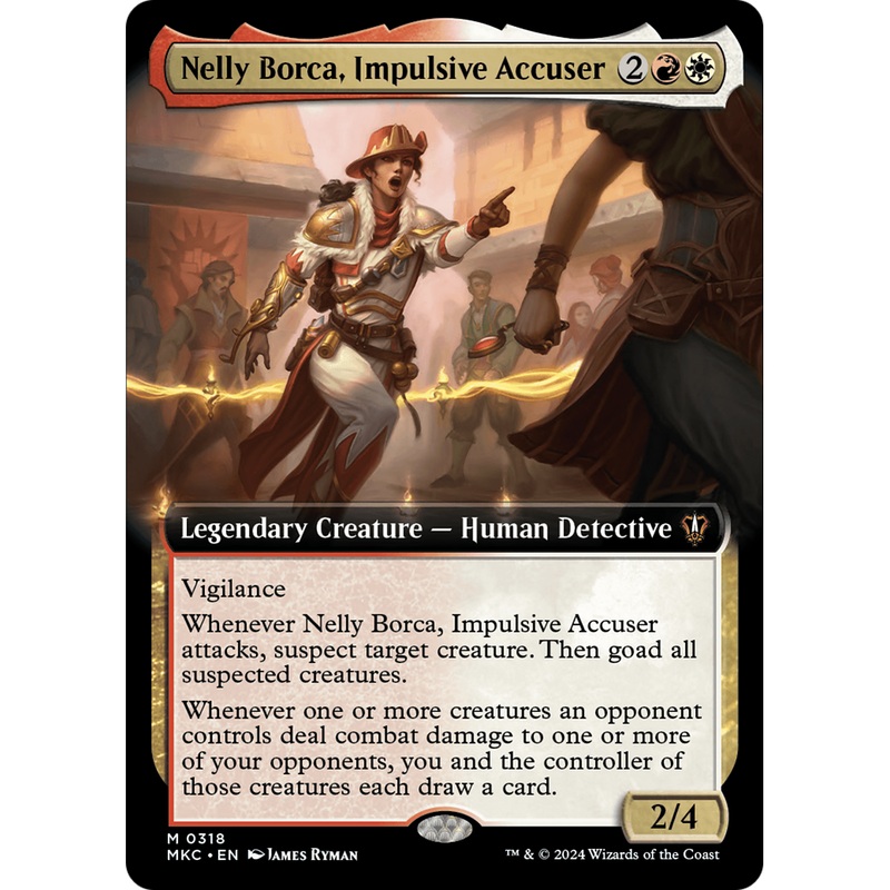 Nelly Borca, Impulsive Accuser (MKC-318) - Murders at Karlov Manor Commander: (Extended Art) Foil