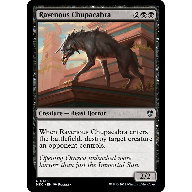 Ravenous Chupacabra (MKC-136) - Murders at Karlov Manor Commander