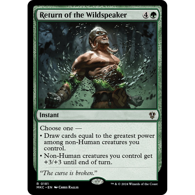 Return of the Wildspeaker (MKC-181) - Murders at Karlov Manor Commander