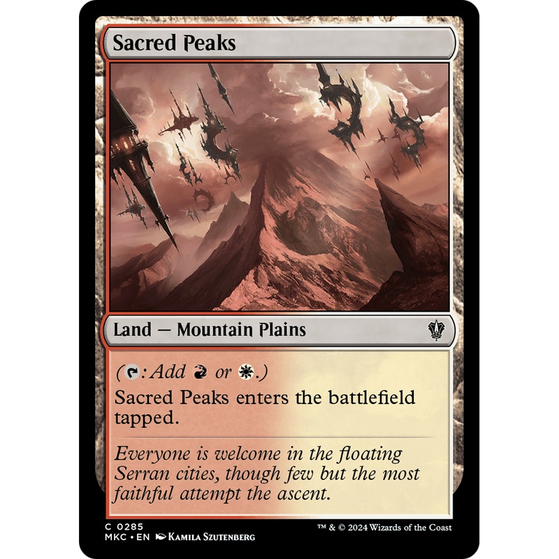 Sacred Peaks (MKC-285) - Murders at Karlov Manor Commander