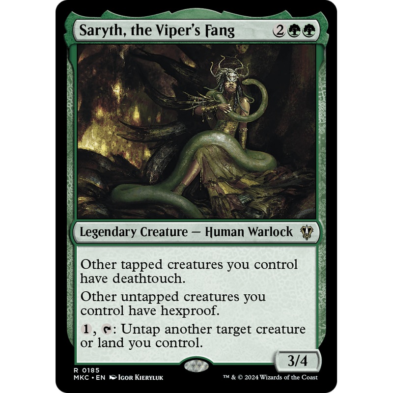 Saryth, the Viper's Fang (MKC-185) - Murders at Karlov Manor Commander