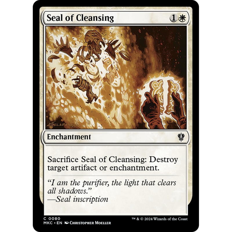 Seal of Cleansing (MKC-080) - Murders at Karlov Manor Commander