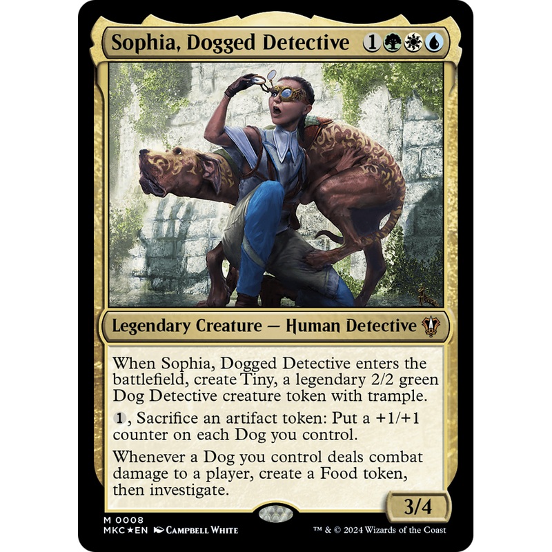 Sophia, Dogged Detective (MKC-008) - Murders at Karlov Manor Commander Foil