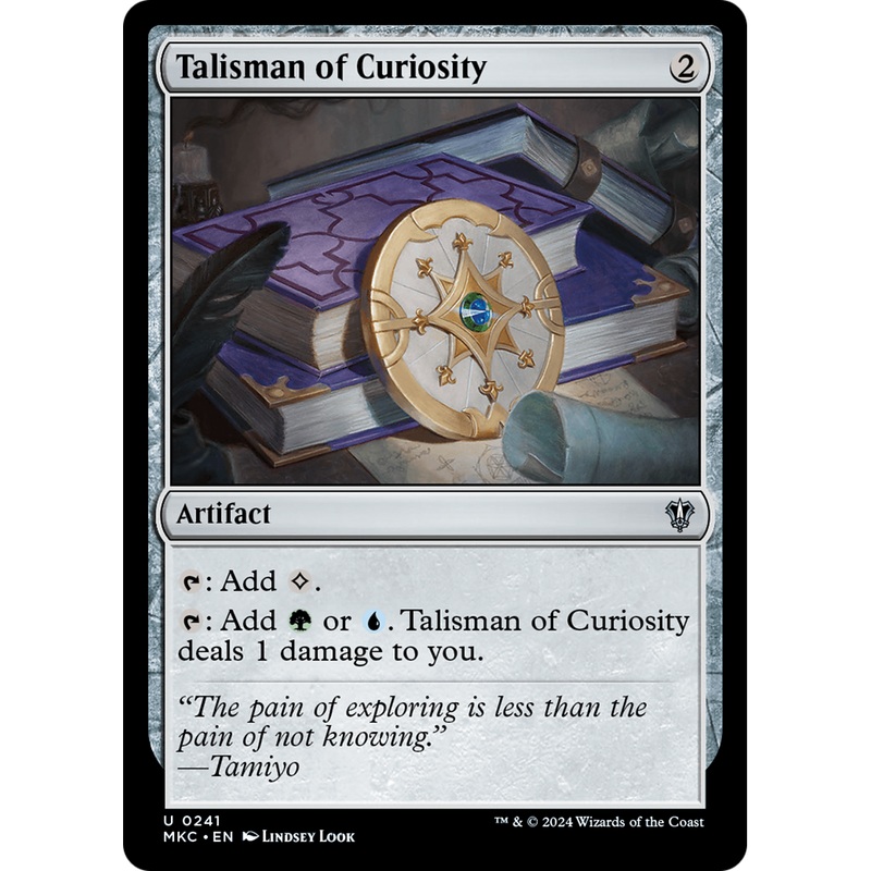 Talisman of Curiosity (MKC-241) - Murders at Karlov Manor Commander