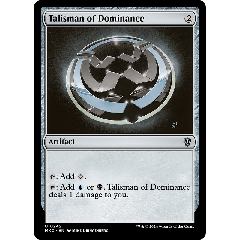 Talisman of Dominance (MKC-242) - Murders at Karlov Manor Commander