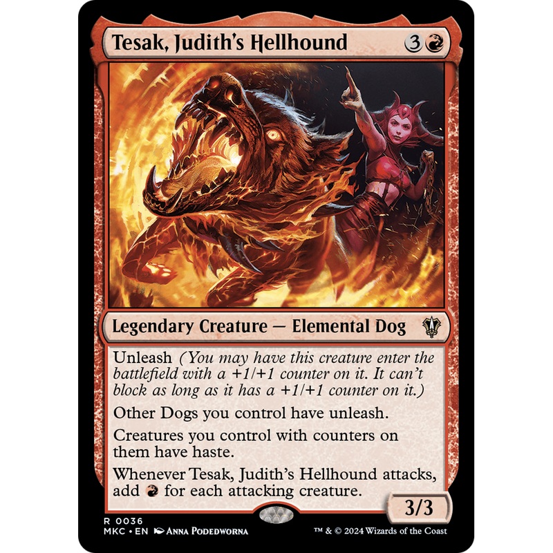 Tesak, Judith's Hellhound (MKC-036) - Murders at Karlov Manor Commander