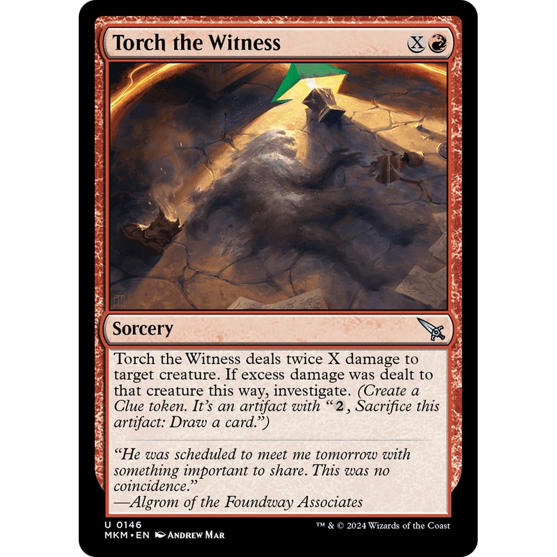 Torch the Witness (MKM-146) - Murders at Karlov Manor Foil