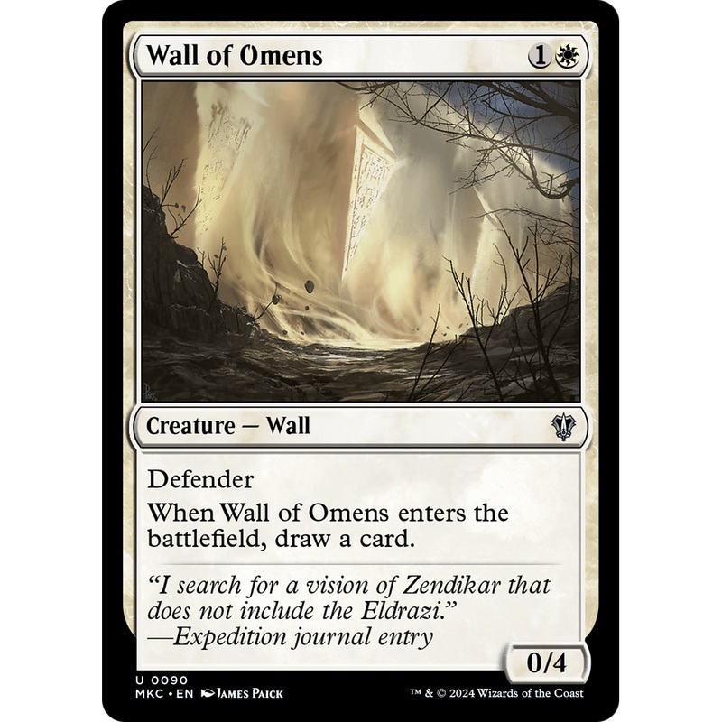 Wall of Omens (MKC-090) - Murders at Karlov Manor Commander