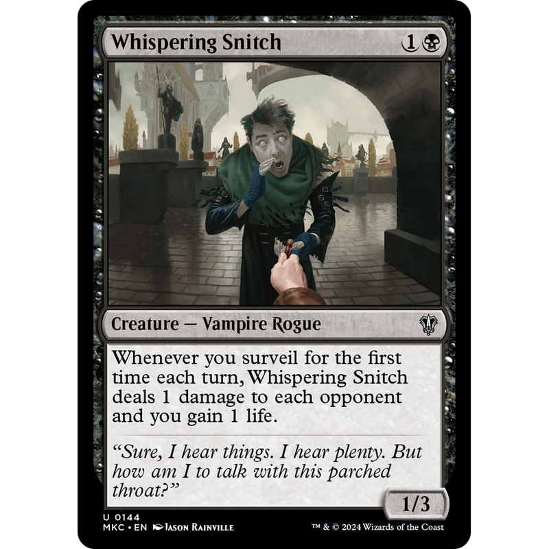 Whispering Snitch (MKC-144) - Murders at Karlov Manor Commander