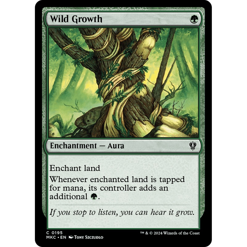 Wild Growth (MKC-195) - Murders at Karlov Manor Commander