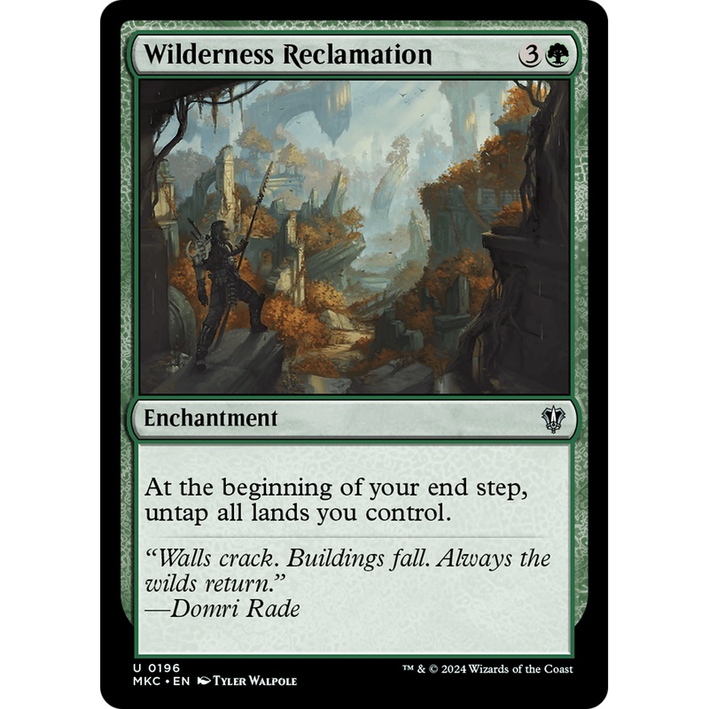 Wilderness Reclamation (MKC-196) - Murders at Karlov Manor Commander
