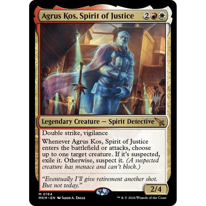 Agrus Kos, Spirit of Justice (PPMKM-184P) - Murders at Karlov Manor Promos