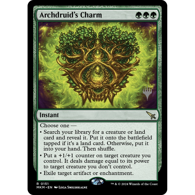 Archdruid's Charm (PPMKM-151P) - Murders at Karlov Manor Promos