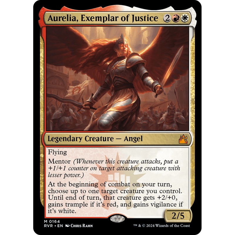 Aurelia, Exemplar of Justice (RVR-164) - Ravnica Remastered