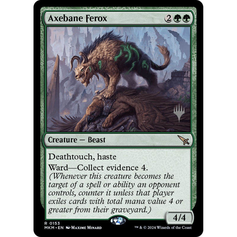 Axebane Ferox (PPMKM-153P) - Murders at Karlov Manor Promos