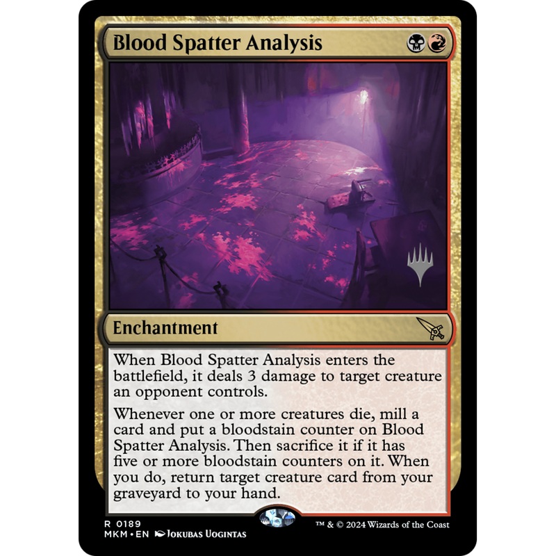 Blood Spatter Analysis (PPMKM-189P) - Murders at Karlov Manor Promos
