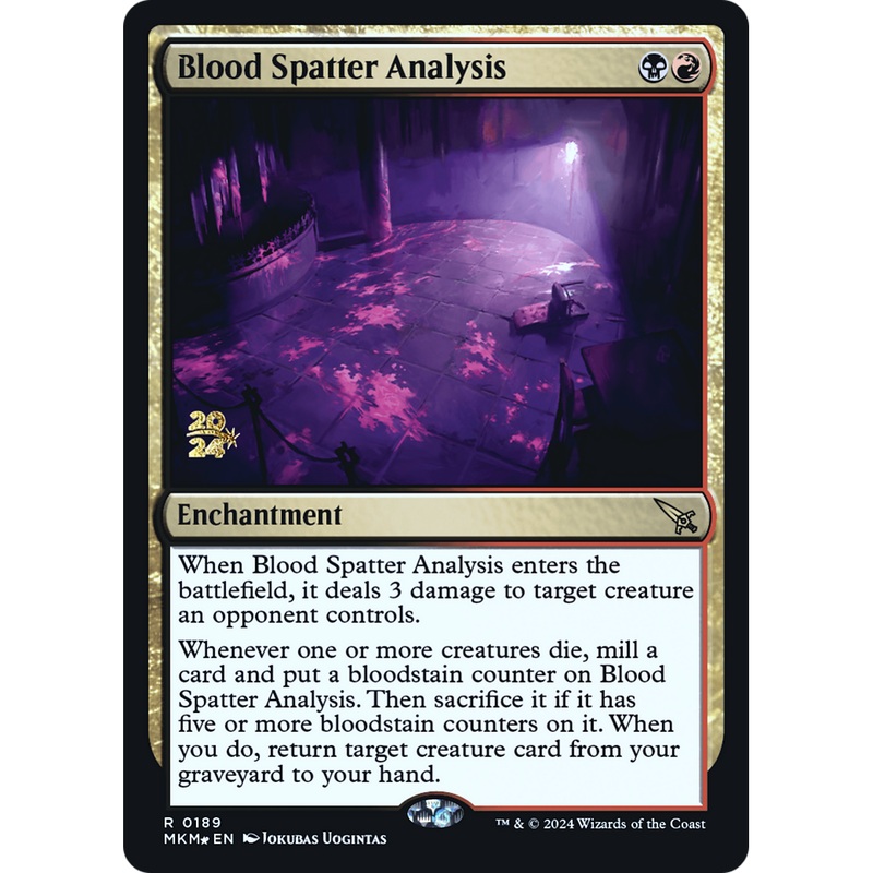 Blood Spatter Analysis (PRE-189S) - Murders at Karlov Manor Promos Foil