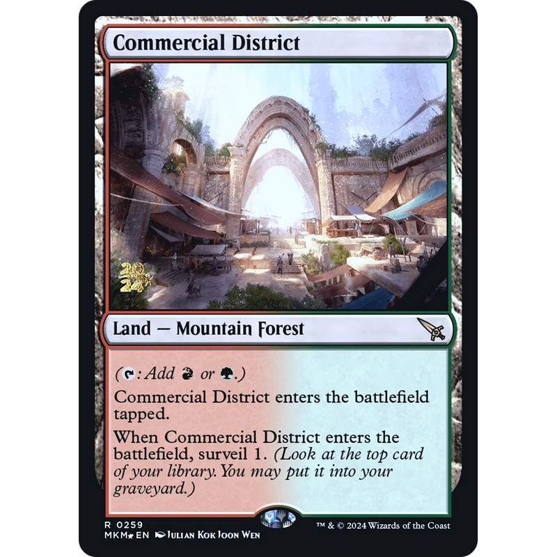 Commercial District (PRE-259S) - Murders at Karlov Manor Promos Foil