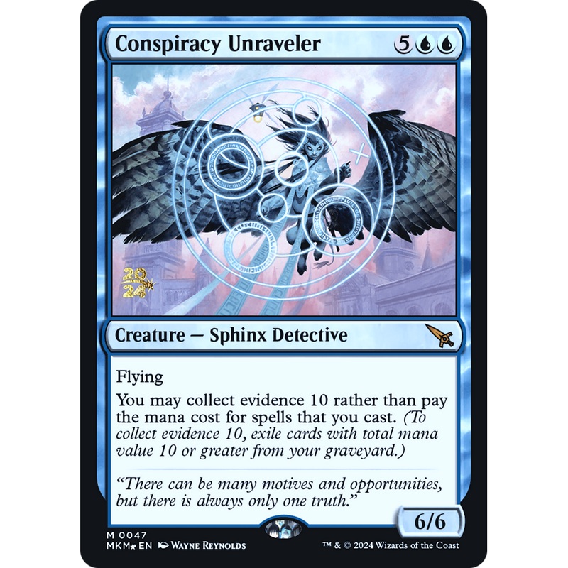 Conspiracy Unraveler (PRE-47S) - Murders at Karlov Manor Promos Foil