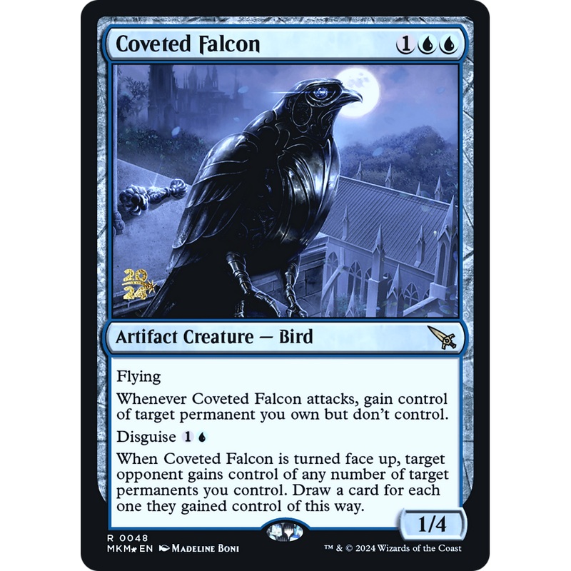 Coveted Falcon (PRE-48S) - Murders at Karlov Manor Promos Foil