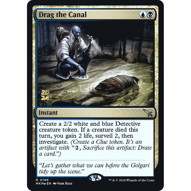 Drag the Canal (PRE-199S) - Murders at Karlov Manor Promos Foil