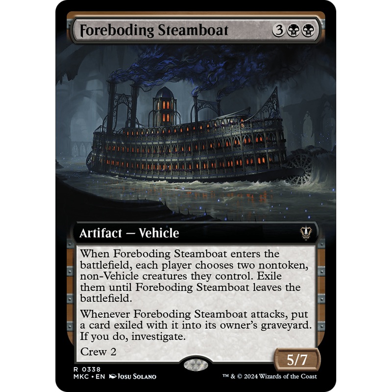 Foreboding Steamboat (MKC-338) - Murders at Karlov Manor Commander: (Extended Art)