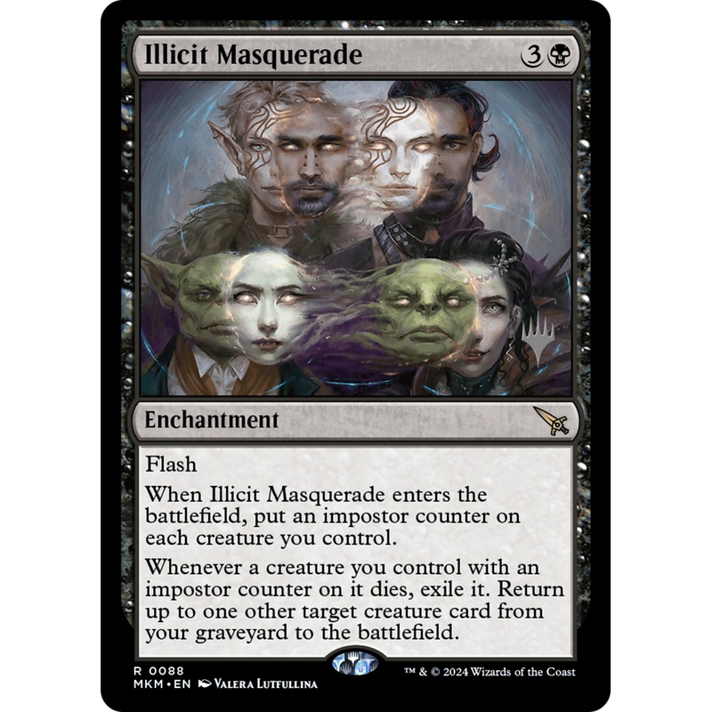 Illicit Masquerade (PPMKM-88P) - Murders at Karlov Manor Promos