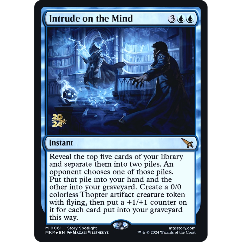 Intrude on the Mind (PRE-61S) - Murders at Karlov Manor Promos Foil