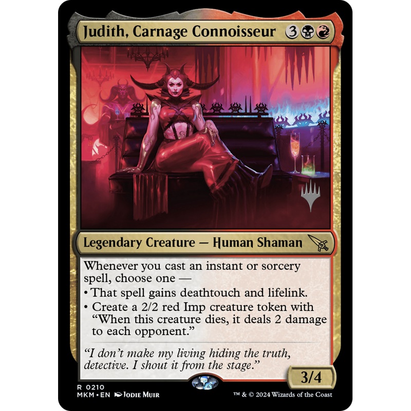 Judith, Carnage Connoisseur (PPMKM-210P) - Murders at Karlov Manor Promos Foil
