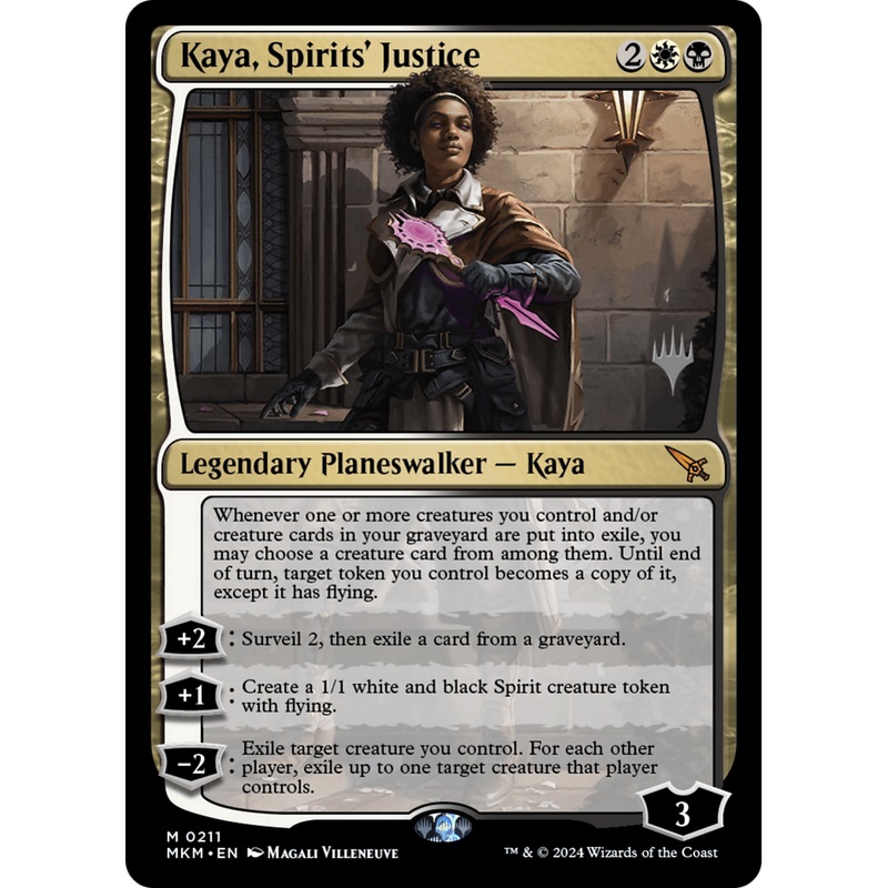 Kaya, Spirits' Justice (PPMKM-211P) - Murders at Karlov Manor Promos Foil