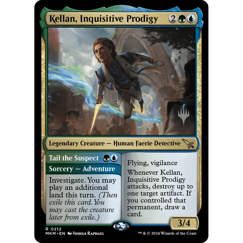 Kellan, Inquisitive Prodigy // Tail the Suspect (PPMKM-212P) - Murders at Karlov Manor Promos