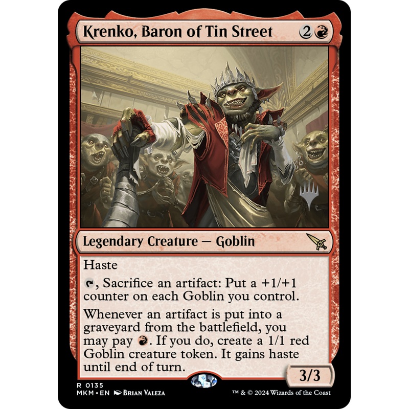 Krenko, Baron of Tin Street (PPMKM-135P) - Murders at Karlov Manor Promos