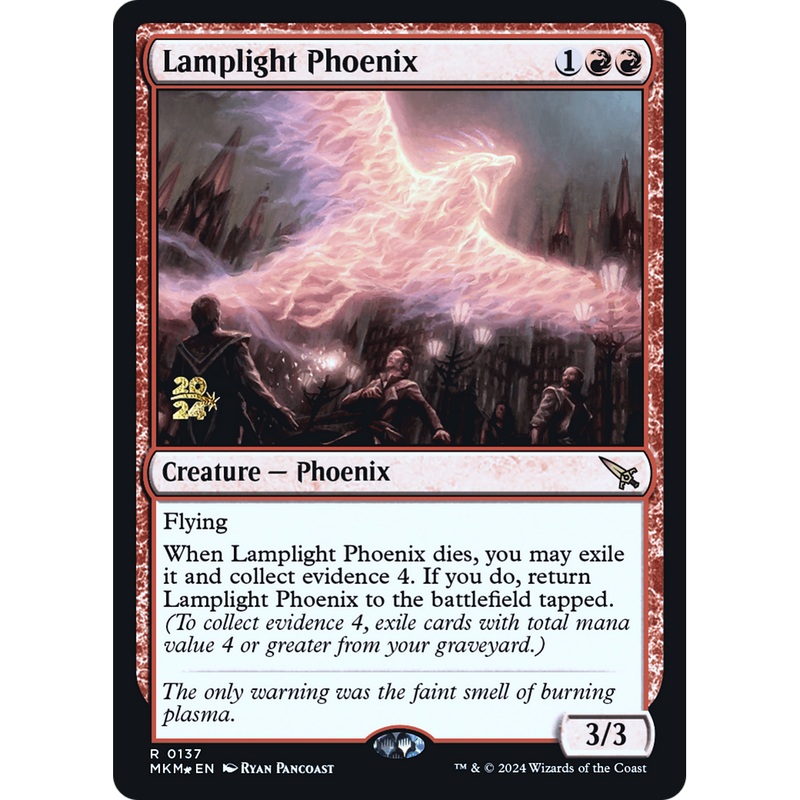 Lamplight Phoenix (PRE-137S) - Murders at Karlov Manor Promos Foil