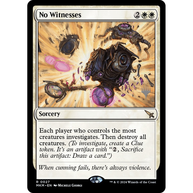 No Witnesses (PPMKM-27P) - Murders at Karlov Manor Promos