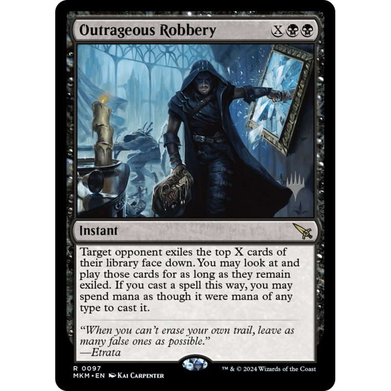 Outrageous Robbery (PPMKM-97P) - Murders at Karlov Manor Promos Foil