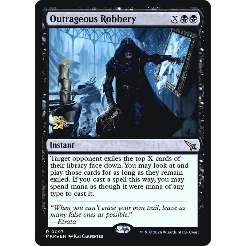 Outrageous Robbery (PRE-97S) - Murders at Karlov Manor Promos Foil