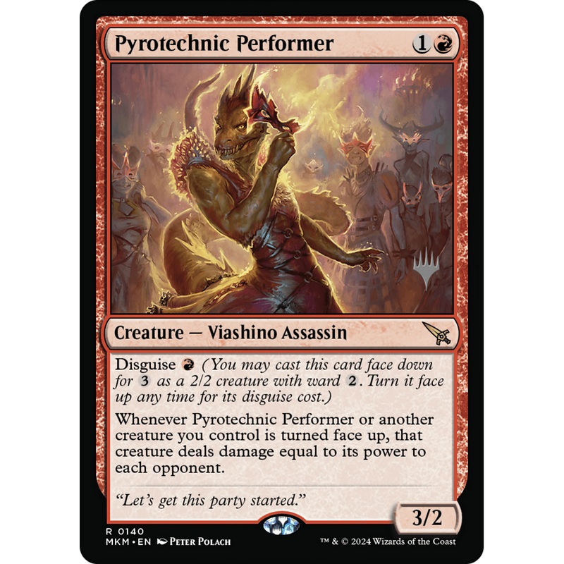 Pyrotechnic Performer (PPMKM-140P) - Murders at Karlov Manor Promos Foil