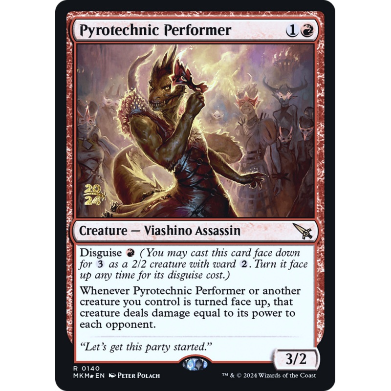 Pyrotechnic Performer (PRE-140S) - Murders at Karlov Manor Promos Foil