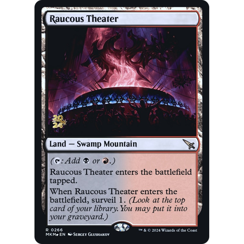 Raucous Theater (PRE-266S) - Murders at Karlov Manor Promos Foil