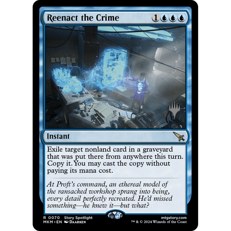 Reenact the Crime (PPMKM-70P) - Murders at Karlov Manor Promos