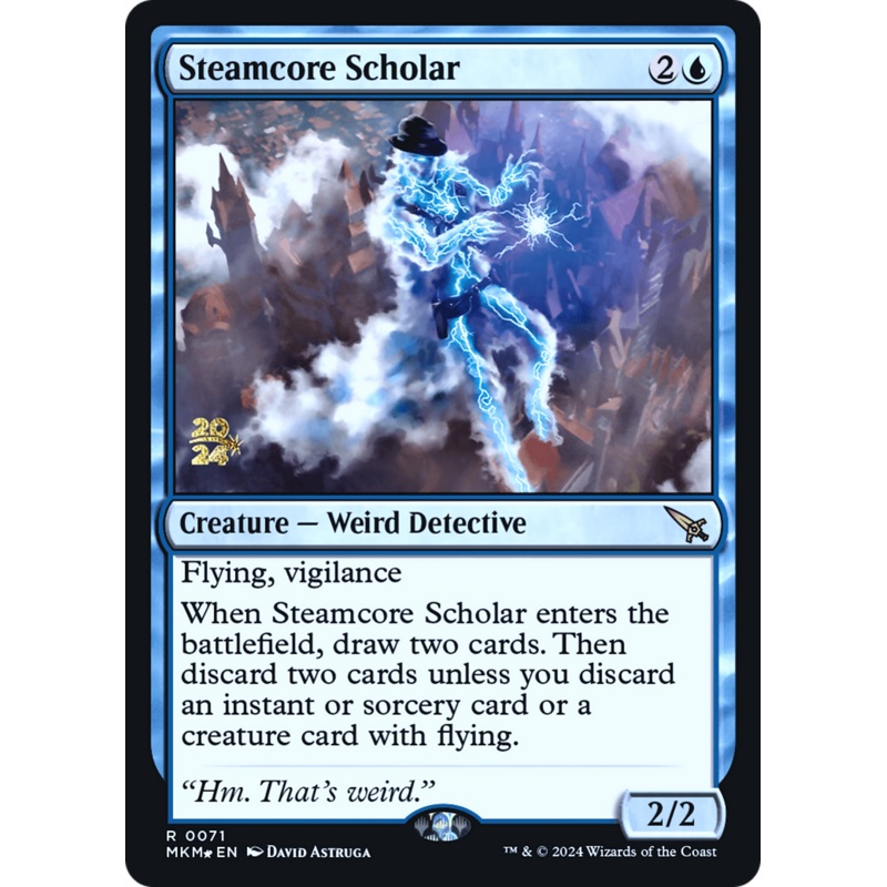 Steamcore Scholar (PRE-71S) - Murders at Karlov Manor Promos Foil