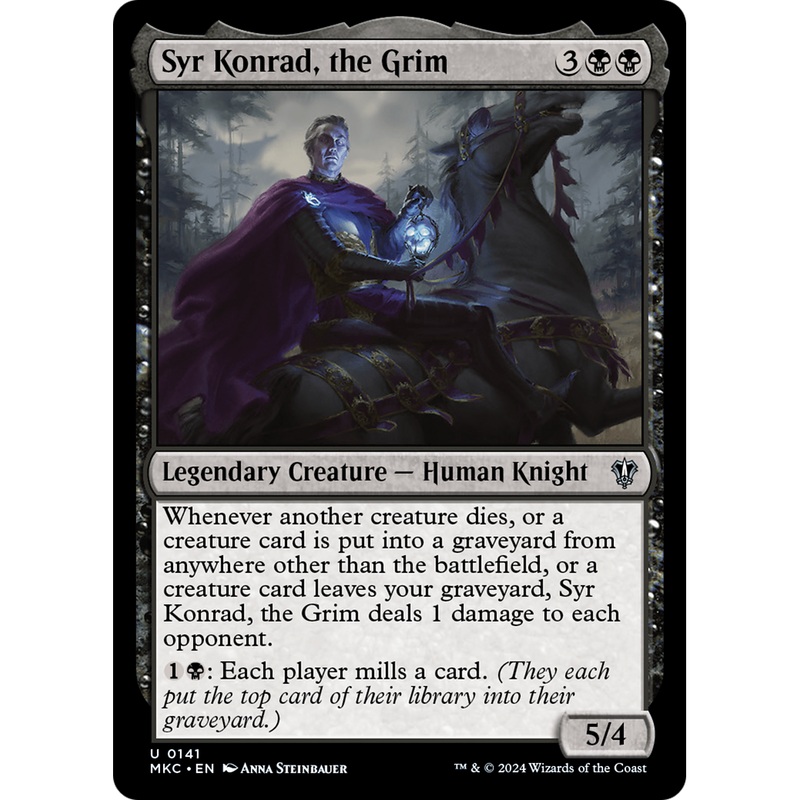 Syr Konrad, the Grim (MKC-141) - Murders at Karlov Manor Commander