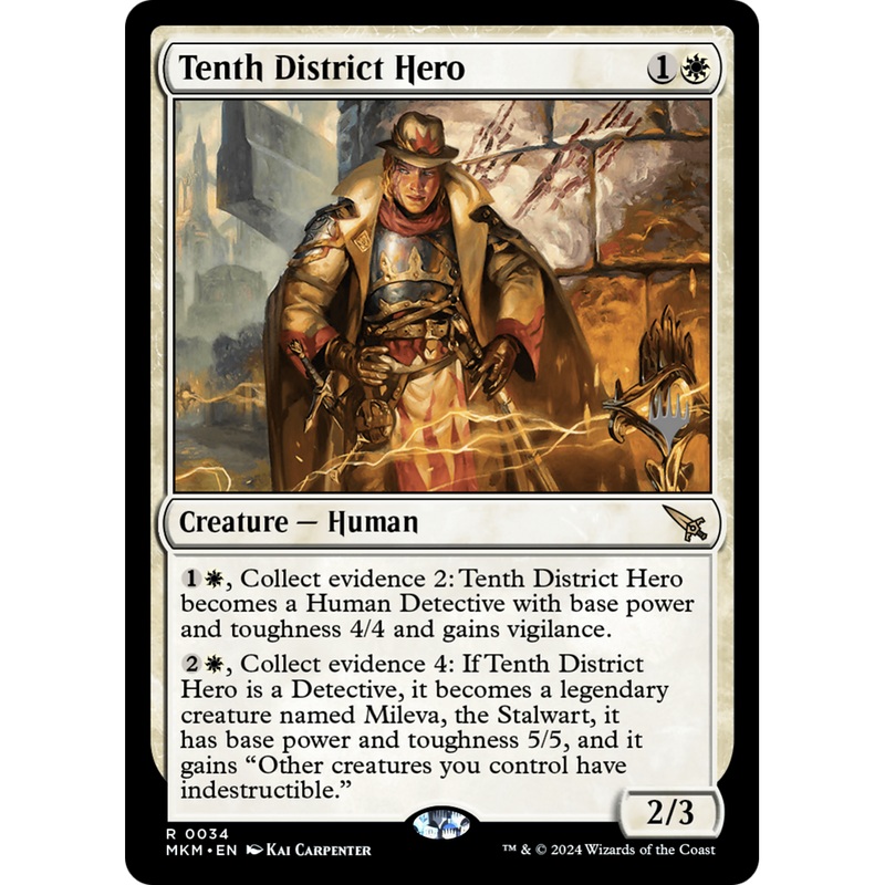 Tenth District Hero (PPMKM-34P) - Murders at Karlov Manor Promos Foil