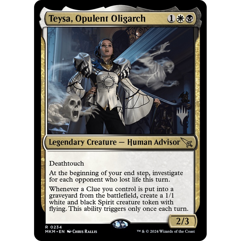 Teysa, Opulent Oligarch (PPMKM-234P) - Murders at Karlov Manor Promos