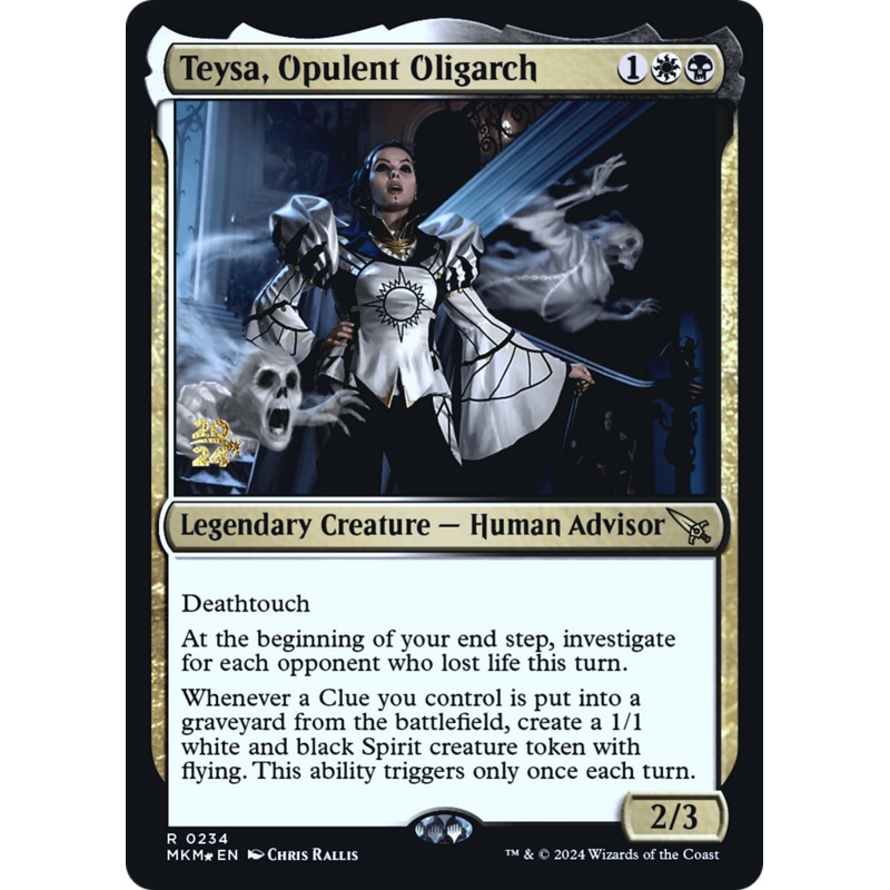 Teysa, Opulent Oligarch (PRE-234S) - Murders at Karlov Manor Promos Foil