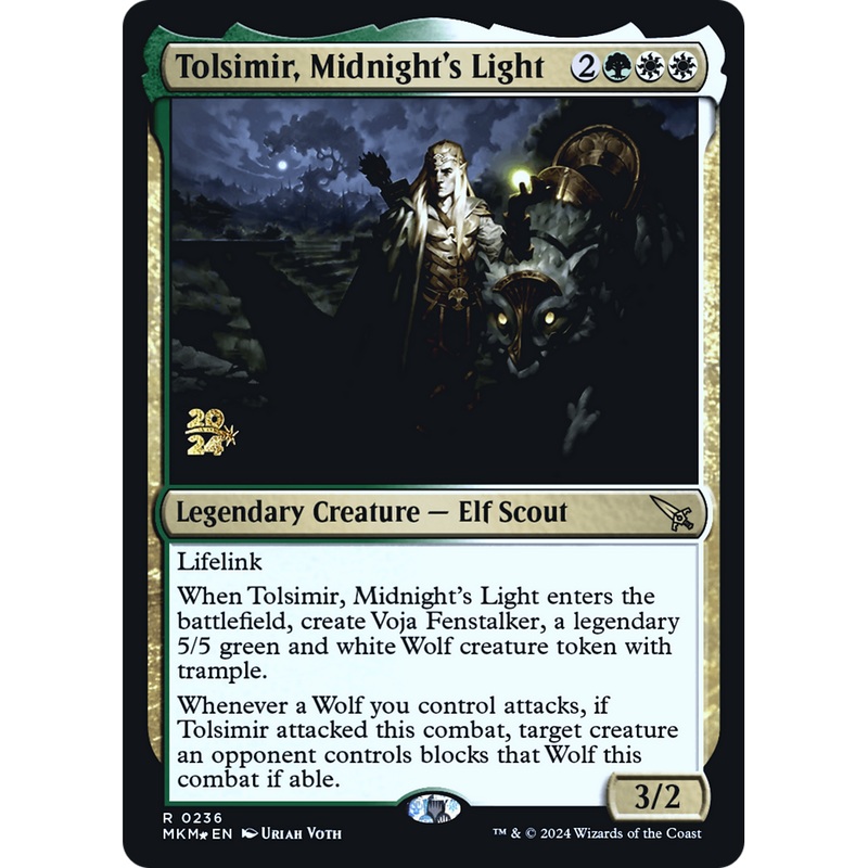 Tolsimir, Midnight's Light (PRE-236S) - Murders at Karlov Manor Promos Foil