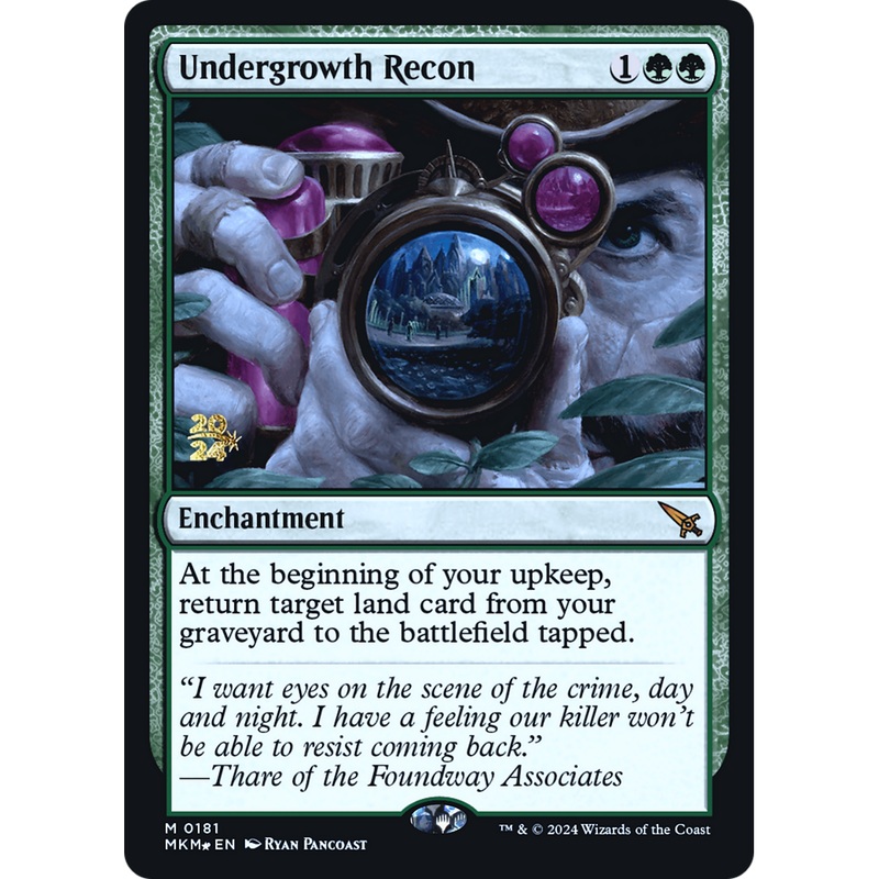 Undergrowth Recon (PRE-181S) - Murders at Karlov Manor Promos Foil
