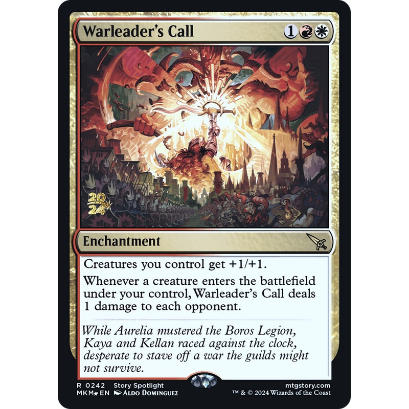 Warleader's Call (PRE-242S) - Murders at Karlov Manor Promos Foil