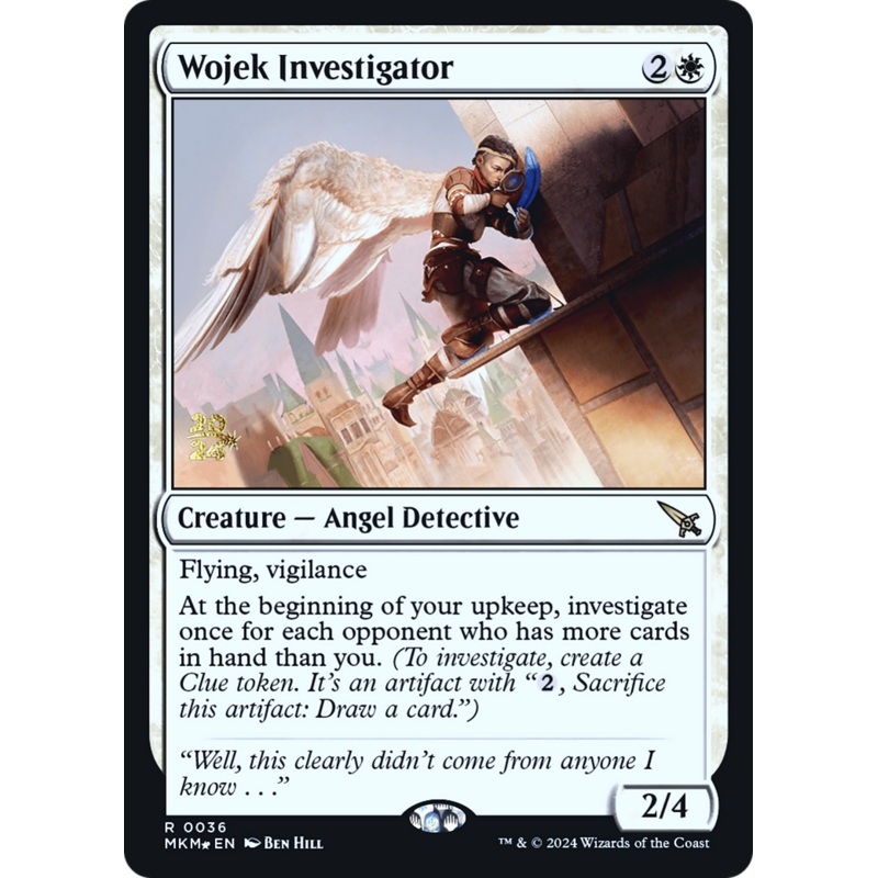 Wojek Investigator (PRE-36S) - Murders at Karlov Manor Promos Foil