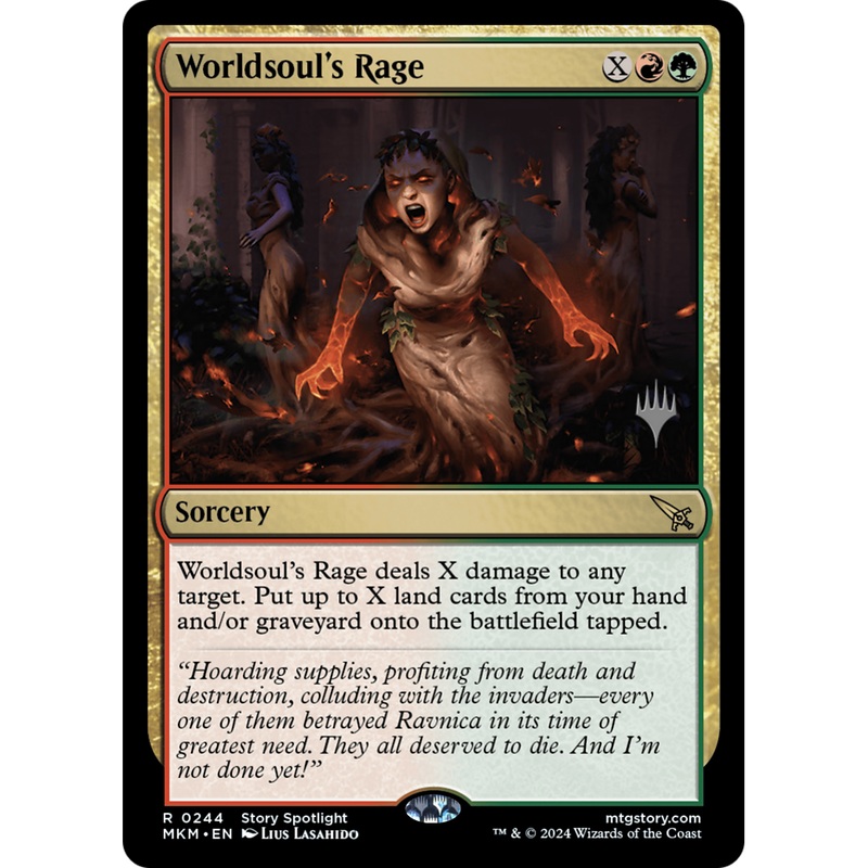 Worldsoul's Rage (PPMKM-244P) - Murders at Karlov Manor Promos